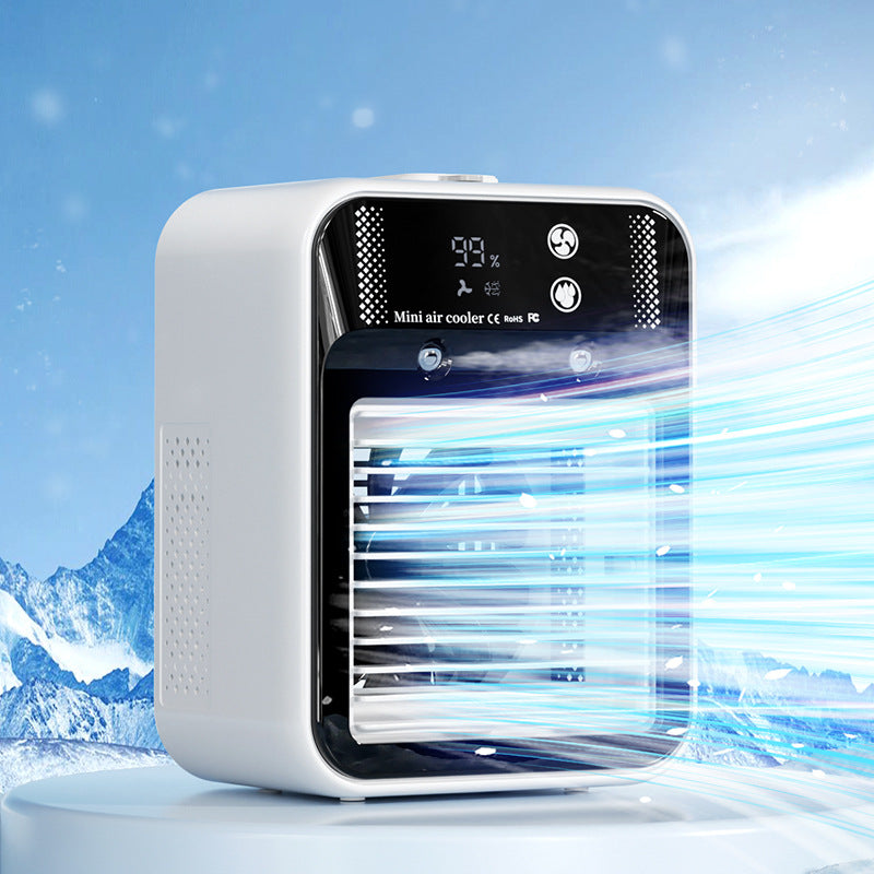 Portable Air Conditioner & Air Cooler Fan – Water Cooling Air Conditioning for Room, Office & Car